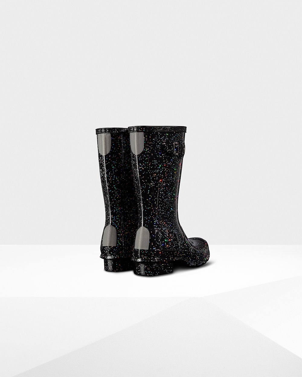 Galochas Hunter Criança Pretas - Original Big Giant Glitter - 81BOZGXDH